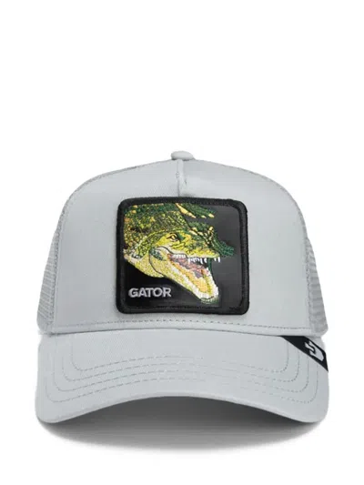 Goorin Bros Swamp Monster Alligator-patch Trucker Cap In Gray