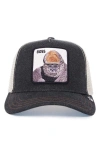 Goorin Bros . The Boss Gorilla Patch Snapback Trucker Hat In Denim