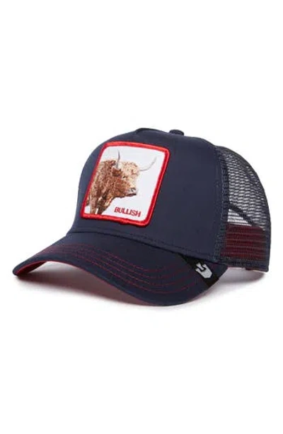 Goorin Bros . The Bullish Bull Snapback Trucker Hat In Blue