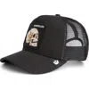 Goorin Bros . The Cancelled Skull Patch Snapback Trucker Hat In Black