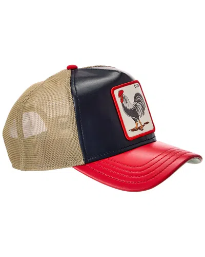 Goorin Bros The Cock Leather Trucker Hat In Multi
