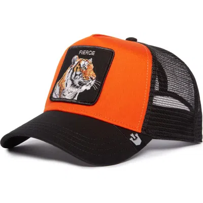 Goorin Bros . The Fierce Tiger Snapback Trucker Hat In Orange
