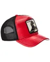 Goorin Bros The Stallion Leather Trucker Hat In Red