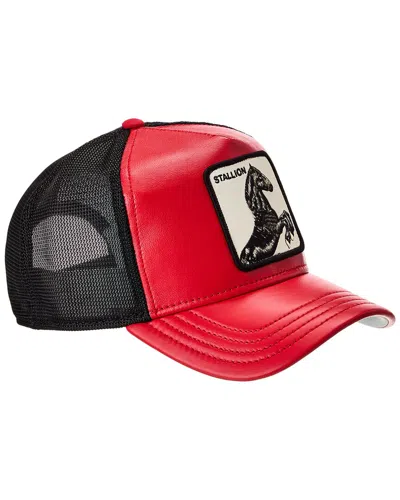 GOORIN BROS GOORIN BROS THE STALLION LEATHER TRUCKER HAT