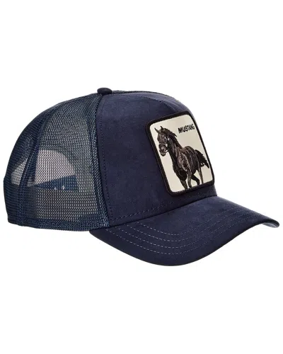 Goorin Bros The Suede Mustang Trucker Hat In Blue