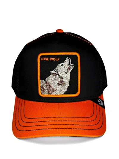 Goorin Bros Wolf-embroidered Trucker Hat In Black