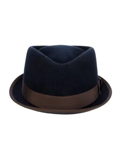 Pre-owned Goorin Bros Wool Fedora In Blue
