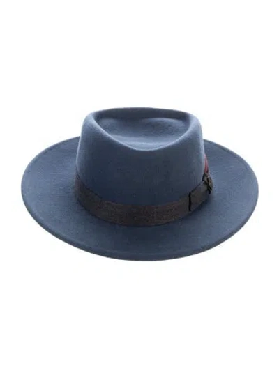 Pre-owned Goorin Bros Wool Fedora In Blue