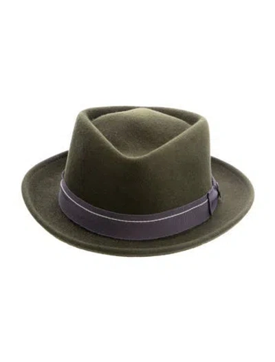 Pre-owned Goorin Bros Wool Fedora In Green