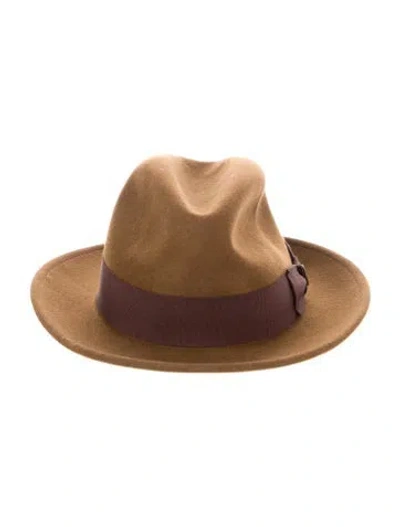 Pre-owned Goorin Bros Wool Fedora Hat In Brown