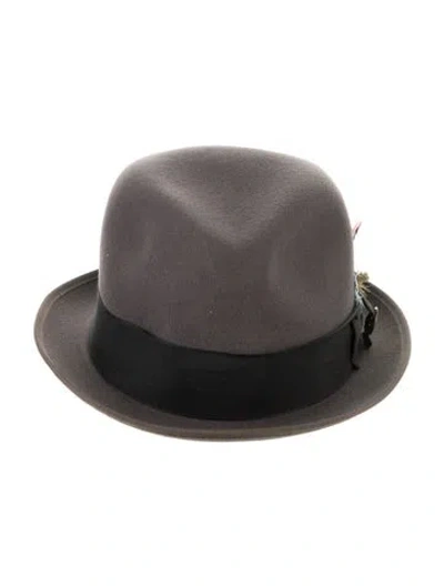 Pre-owned Goorin Bros Wool Felted Fedora Hat In Grey