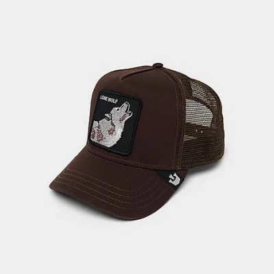 Goorin Bros . Lone Wolf Trucker Hat Cotton In Brown