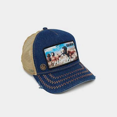 Goorin Bros . Ride Or Die Trucker Hat In Blue/tan