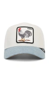 Goorin Brothers Rooster Fan Institution Ball Club Trucker Hat In White
