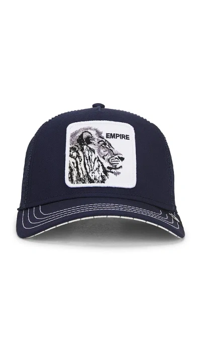 Goorin Brothers The Empire Lion Trucker Hat In Navy