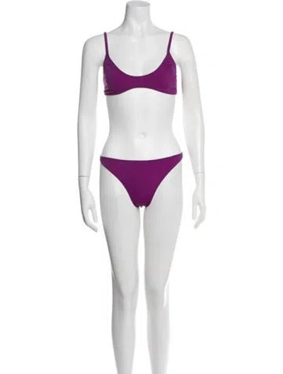 Pre-owned Gooseberry Seaside Bikini W/ Tags In Purple
