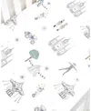 Gooselings Adventures In Wonderland Crib Sheet In Aqua