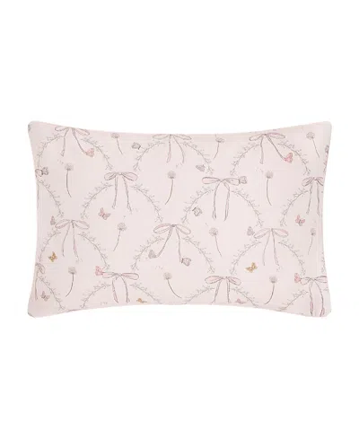 Gooselings Bows &butterfly Kisses Toddler Pillow Set In Pink