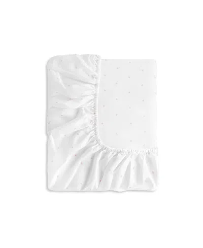 Gooselings Classic Polka Dot Crib Sheet In Pink