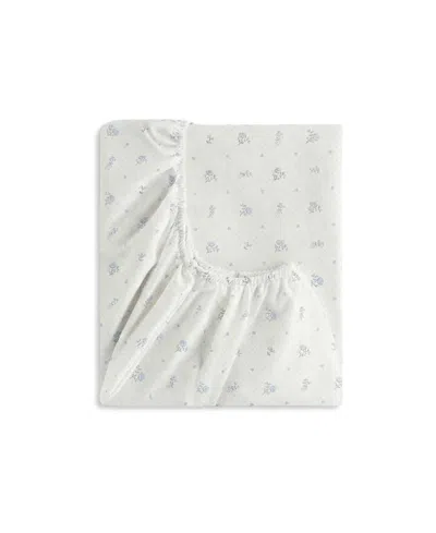 Gooselings Ditsy Floral Crib Sheet In Blue