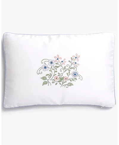 Gooselings Fleur + Stripe Toddler Pillow Set In Blue