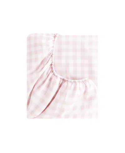 Gooselings Picnic Gingham Crib Sheet In Pink