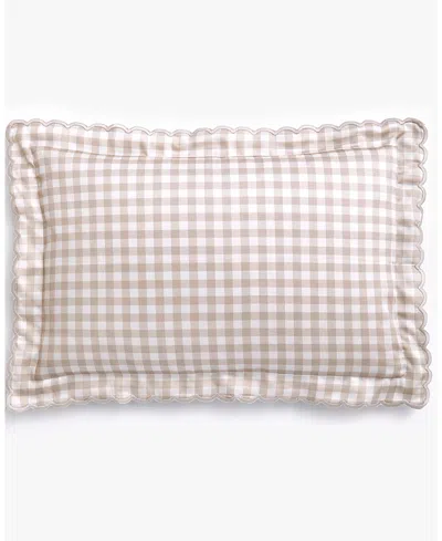 Gooselings Picnic Gingham Toddler Pillow Set In Ivory