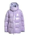 Goosetech Woman Puffer Lilac Size M Polyurethane In Purple