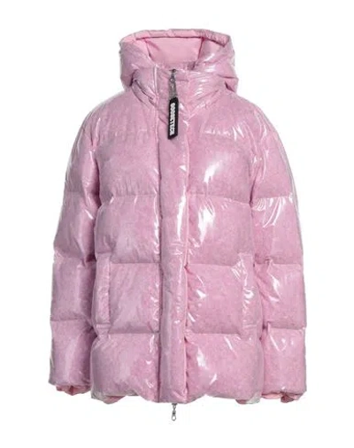 Goosetech Woman Puffer Pink Size M Polyurethane