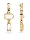 Goossens 24kt Gold Plated Drop Earrings In Gold