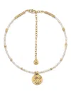 Goossens Astro Virgo Pearls Necklace In Gold