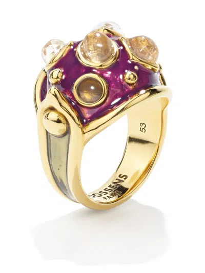 Goossens Boucle Cocktail Ring In Gold