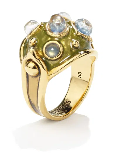 Goossens Boucle Cocktail Ring In Gold