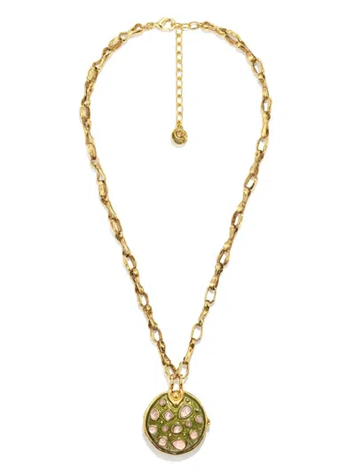 Goossens Boucle Cocktail Secret Box Necklace In Gold