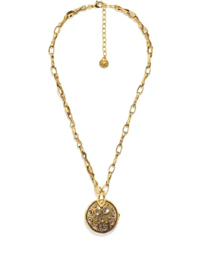 Goossens Boucle Cocktail Secret Box Necklace In Gold