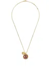 Goossens Boucle Cocktail Thin Pendant Necklace In Gold