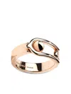 Goossens Boucle Engraved Ring In Rosa