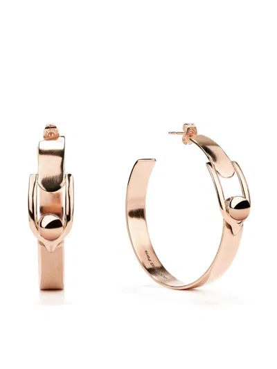 Goossens Boucle Hoop Earrings In Rosa