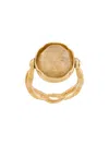 Goossens Cabochons Oval Ring In Gold