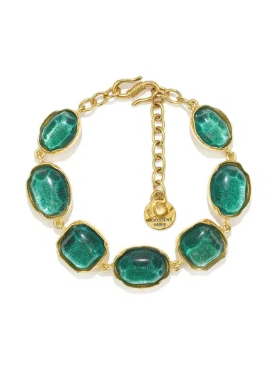Goossens Kristallarmband Mit Cabochons In Gold