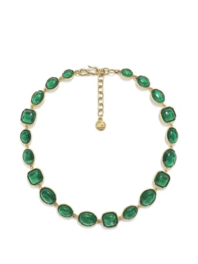 Goossens Cabochons Rock Crystal Necklace In Multi