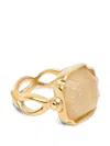 Goossens Cabochons Squared Ring In Gold