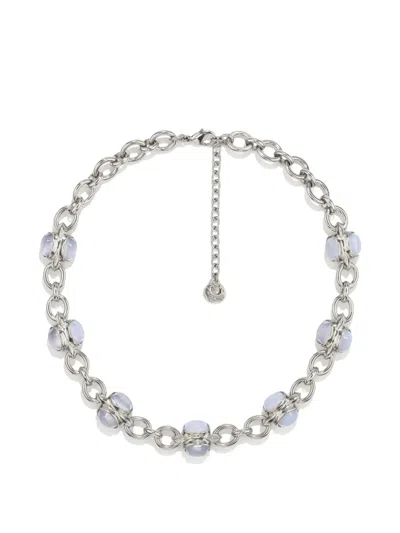 Goossens Chalcedony Necklace In Silver