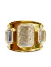 Goossens Brazalete Cristal De Roca Dorado In Gold