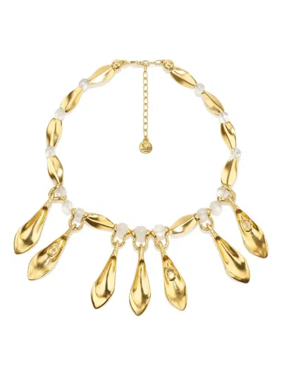 Goossens Feuillage Plastron Necklace In Gold