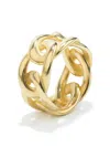 Goossens Lhassa Chunky Chain-link Ring In Gold