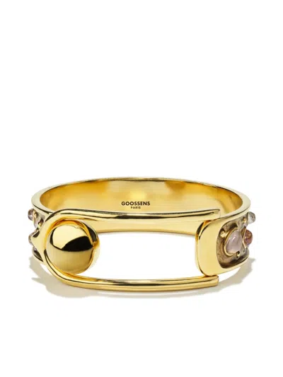 Goossens Logo-engraved Bracelet In Gold