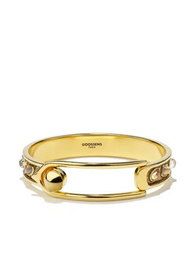 Goossens Logo-engraved Bracelet In Gold