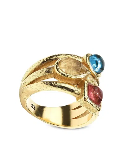 Goossens Mini Cabochons Stacking Ring In Gold