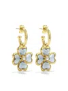 Goossens Mini Trèfle Hoop Earrings In Gold